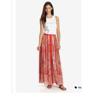 Adrianna Papell Floral Paisley Maxi Skirt  Size 14